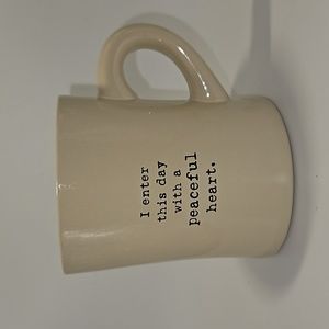 Natural Life Mug Inspirational Quote: “I Enter This Day With A Peaceful Heart”
